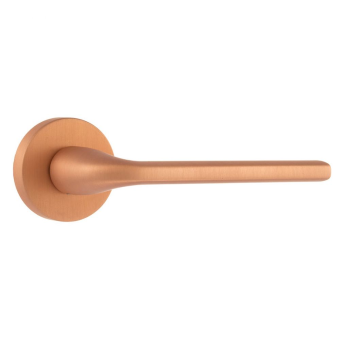 Copper Lever Handles on Round Rose